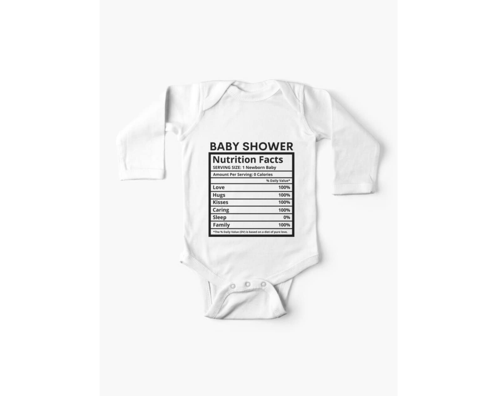 Baby Shower Nutrition Facts SVG, Baby Shower Facts Svg, Baby Shower