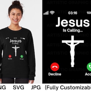 Jesus Is Calling SVG, Jesus Calling SVG, PNG, Jpg, Eps, Files for cricut Cut Files, Jesus Is Calling Christian svg, Jesus svg, Religious svg