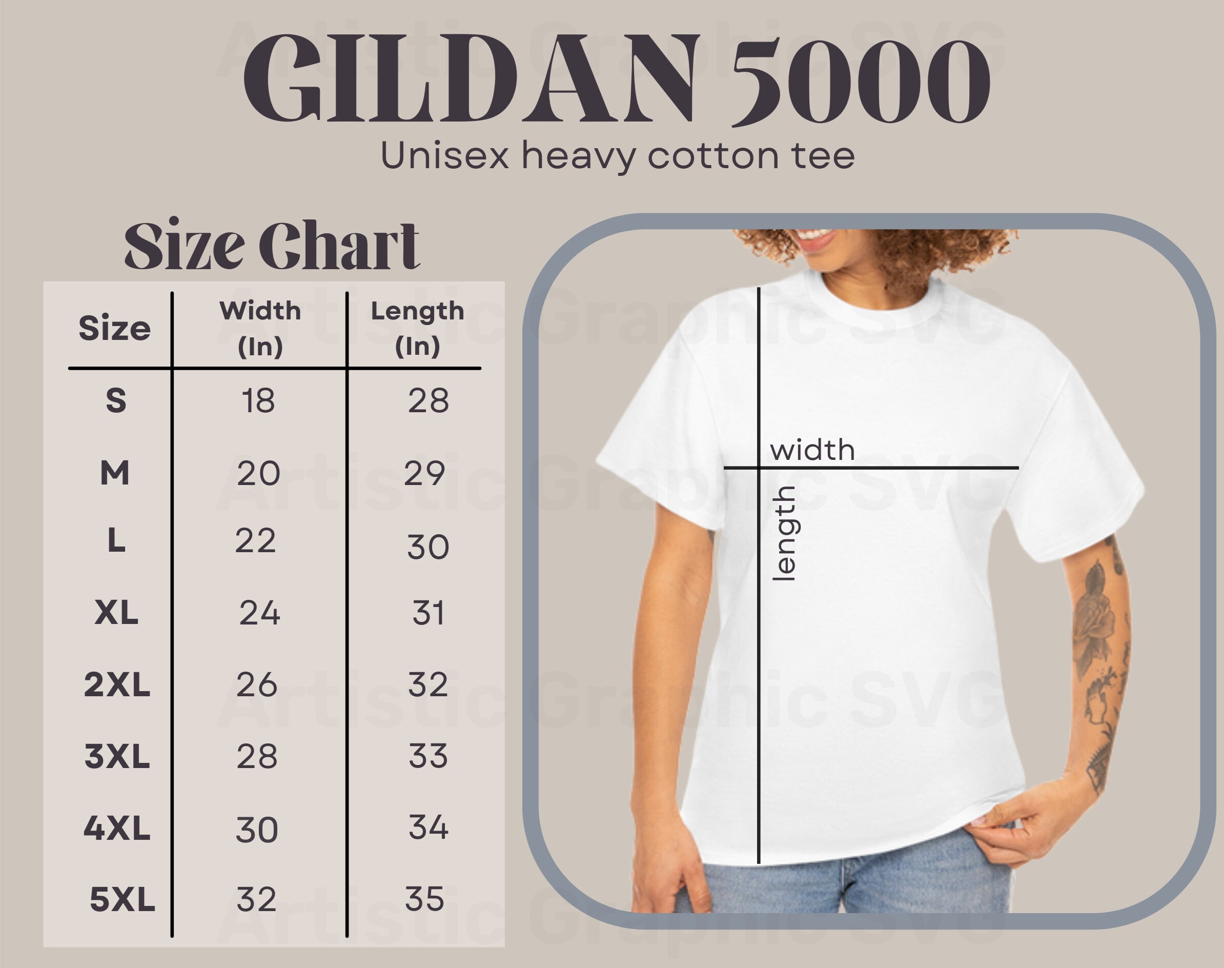 Gildan 5000 Size Chart Gildan Size Chart 5000 Size Chart Gildan 5000