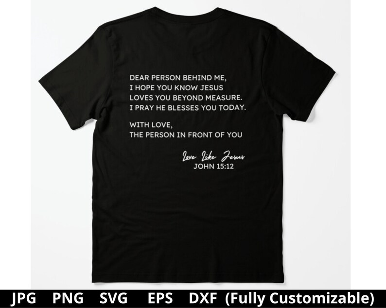 Liebe An Die Person Hinter Mir Liebe Person hinter mir Svg I Hope You Know Jesus Loves You - Etsy