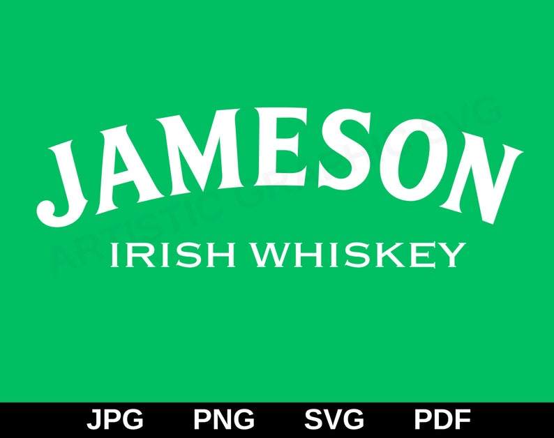 Jameson Irish Whiskey Label SVG, Jameson Whisky Svg, Jameson Tumbler ...