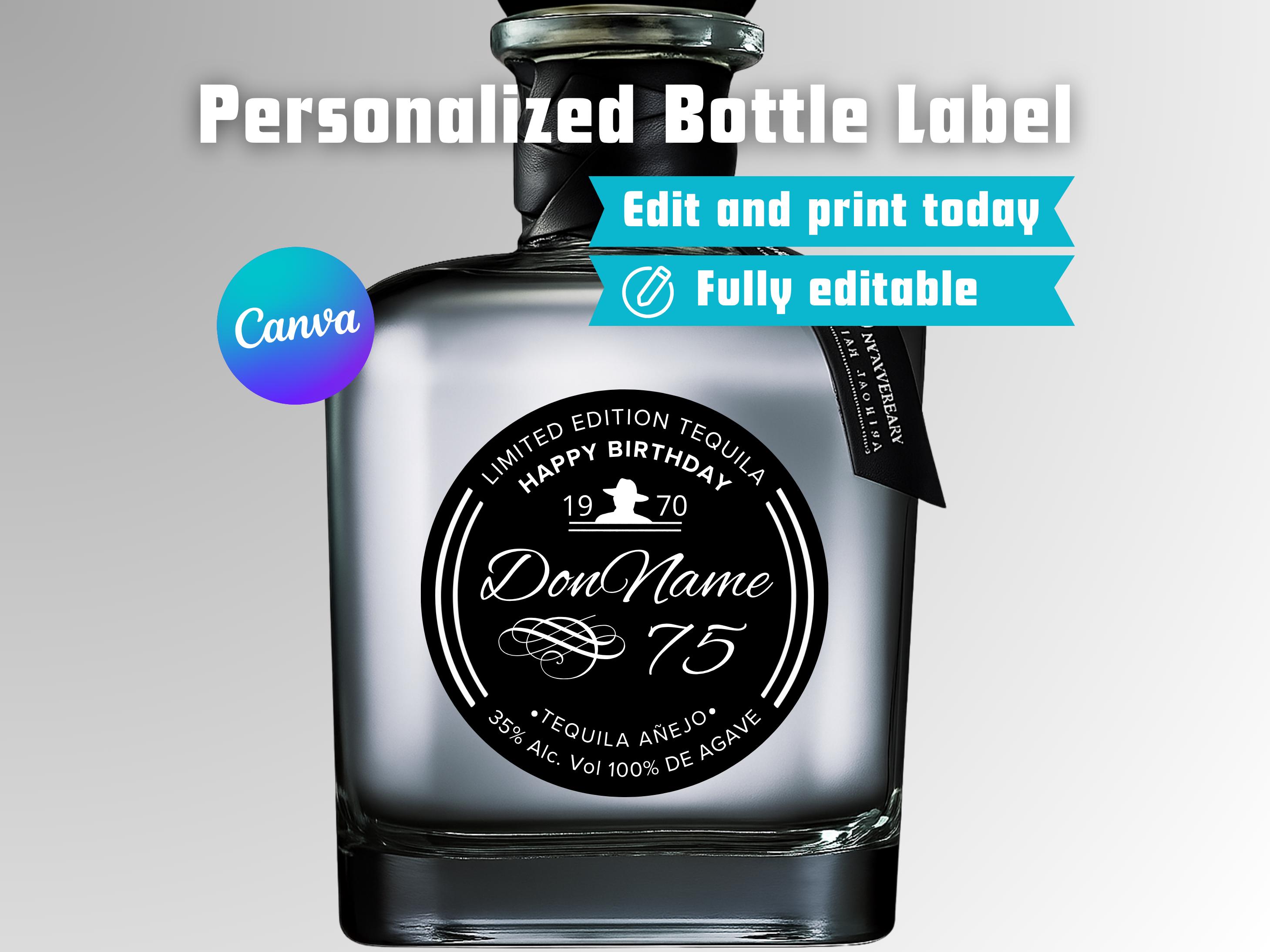 Don Julio 70 Benutzerdefinierte Etiketten, benutzerdefinierte Don Julio 70 Etikett bearbeitbar, personalisiertes Don Julio 1942 Etikett, Geburtstagsgeschenk für sie, Hochzeitsfeier PDF