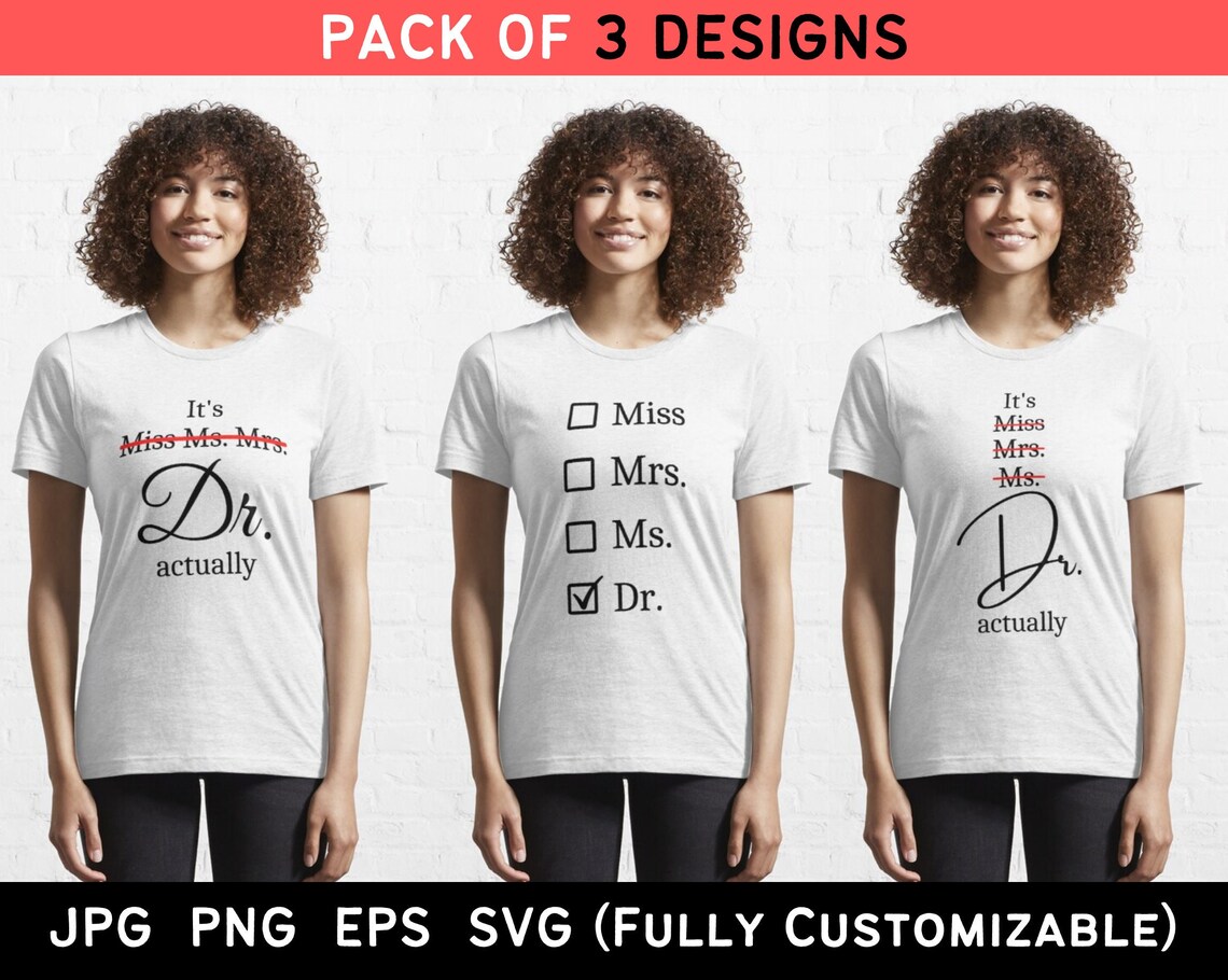 Miss Ms. Mrs. Dr. SVG It's Dr Actually Svg It's Etsy