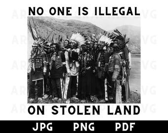 Personne n&#39;est illégal sur les terres volées PNG, PNG autochtone, Amérindien PNG, Peuples autochtones, Patrimoine indien PNG, Droits humains antiracistes