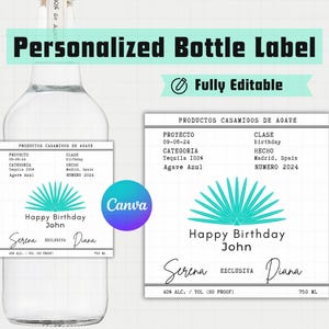 Benutzerdefinierte Casamigos Tequila Label, Mini Tequila Flaschenetikett, Mini Casamigos Custom Tequila Label 50 ml Canva, für Trauzeuge, Trauzeuge Vorschlag