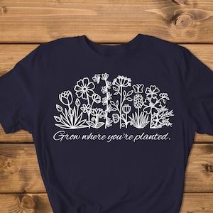 Faites pousser là où vous êtes planté, des fichiers SVG et PNG inspirants