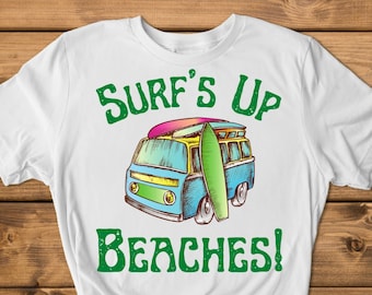 Surf's Up Beaches,  PNG Design Files for Sublimation and Print
