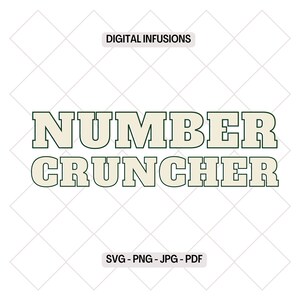 Nummer Cruncher, Boekhouding SVG & PNG