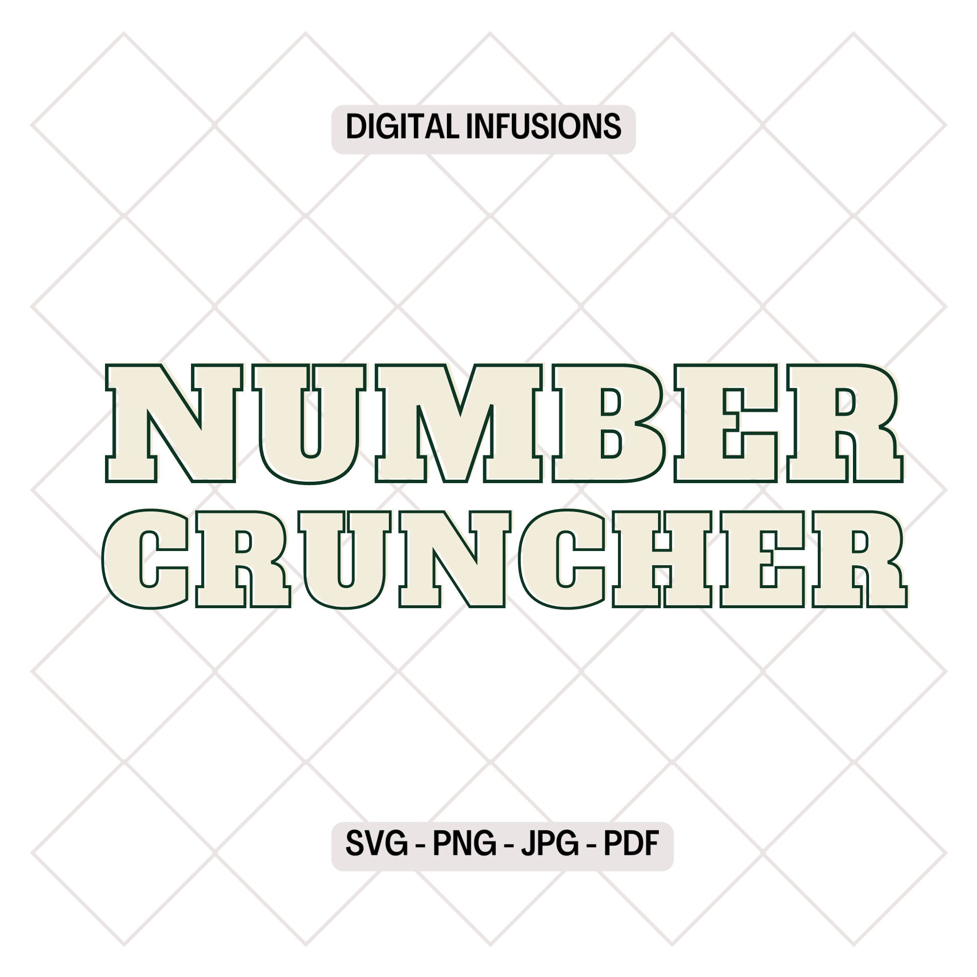 Number Cruncher, Accounting SVG & PNG Etsy