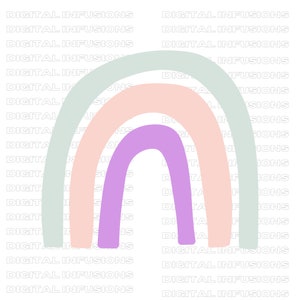 Pastel Rainbow SVG, Children&#39;s SVG, Cricut SVG Cut Files