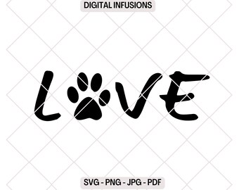 Love Dogs, Adopt, Don't Shop SVG Design Files for Cutting, Sublimation & Print