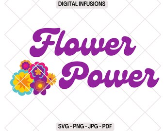 Flower Power, Retro SVG & PNG
