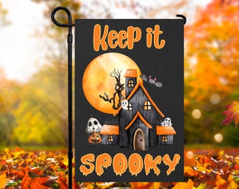 Keep it Spooky, 12 x 18 Halloween Garden Flag Sublimation Design, PNG Files