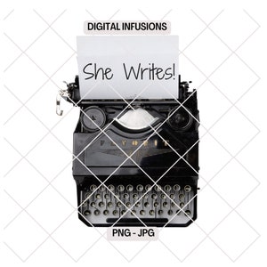 She Writes! Writer, Novelist PNG Files