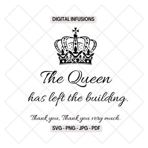 Queen a quitté le bâtiment, la retraite SVG & PNG