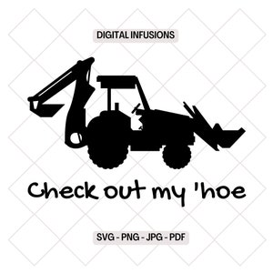 Sprawdź moje pliki SVG i PNG „Hoe, Backhoe”