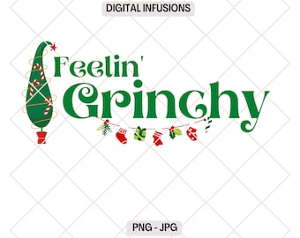 Sintiéndome Grinch, SVG y PNG navideños