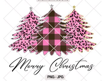Women's Christmas Tree Retro Plaid Leopard Sweatshirt - Cute Holiday Top