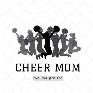 Cheer Mom, Cheerleading SVG & PNG Files