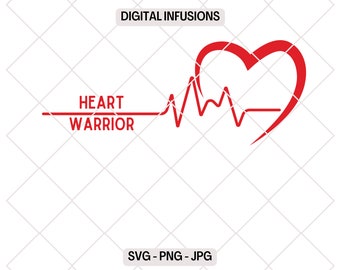 SVG de guerrero del corazón, diseño PNG de concientización sobre enfermedades cardíacas (archivos digitales)