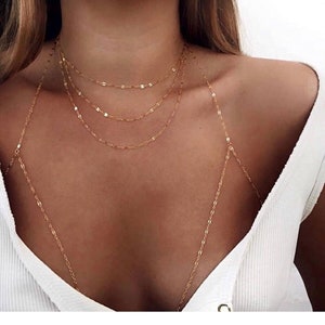 Body Chain Layering Body Chain Bikini Body Jewelry Festival