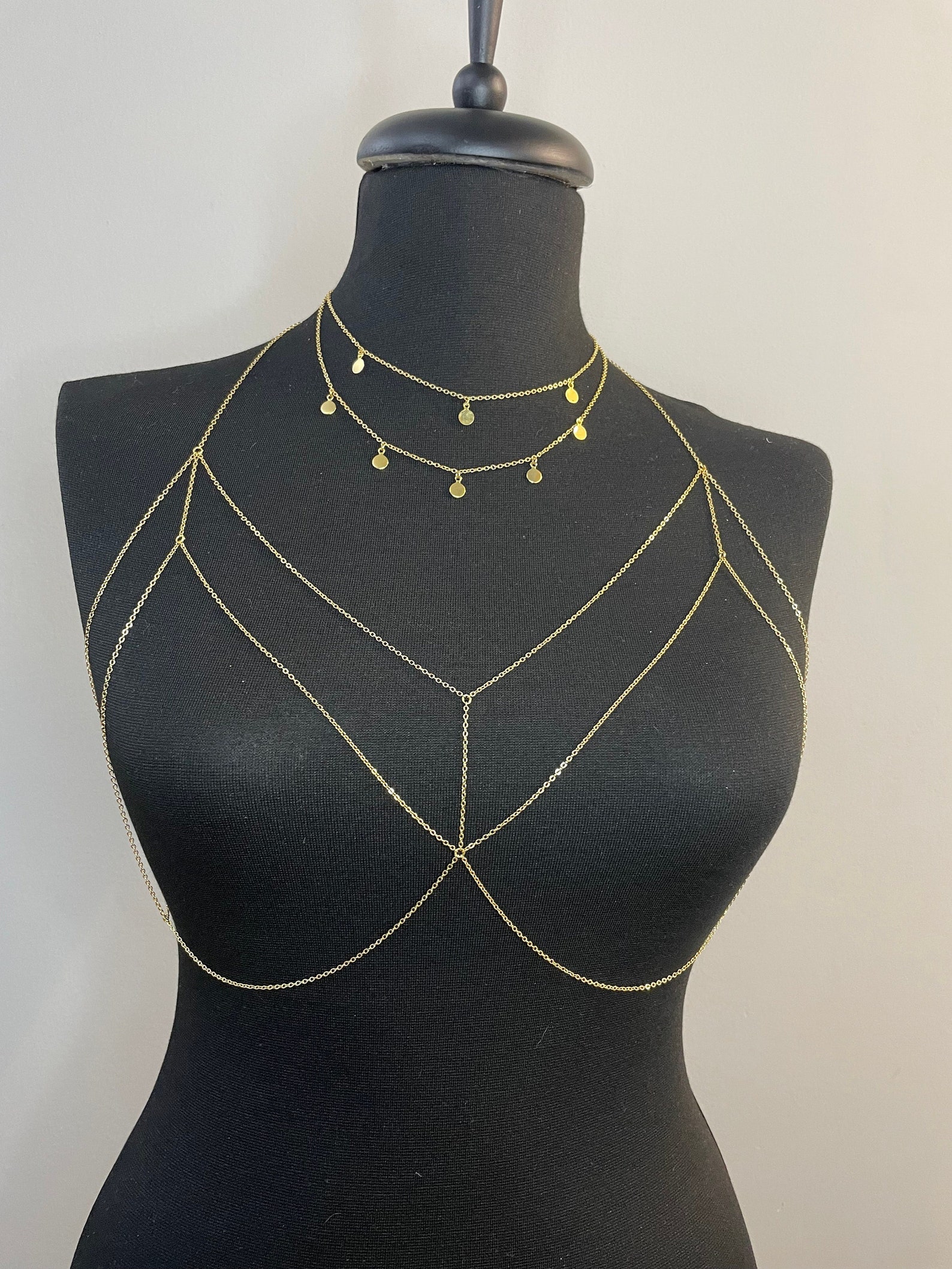 Layering Body Chain Bikini Body Jewelry Festival Body Chain Etsy