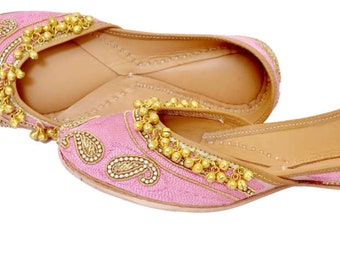 Alluring Pink Handmade Pure Leather Jutti815