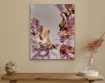 Pintura de arte fluido abstracto original