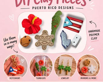 Handmade Clay Pieces for DIY Tumblers | Polymer Clay Charms | Cup Decoration | Craft Supplies | Tumbler Accessories