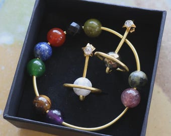 The Saturn Drop™ Interchangeable Earring Jacket - Liz Fox Roseberry - Handmade Earrings - Mix & Match - Unique Gifts - Earring Jacket