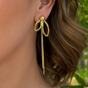 Sapling Earring Jackets: Handmade Jewelry for Plant Lovers, Free Studs + Chains - Liz Fox Roseberry™