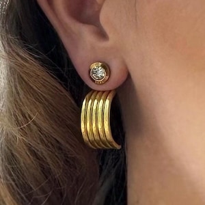 Demi Hoop Ear Jackets: Lightweight, Handmade Jewelry - Liz Fox Roseberry™