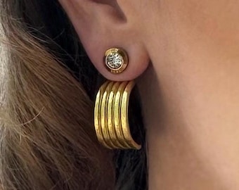 Demi Hoop Ear Jackets: Lightweight, Handmade Jewelry - Liz Fox Roseberry™