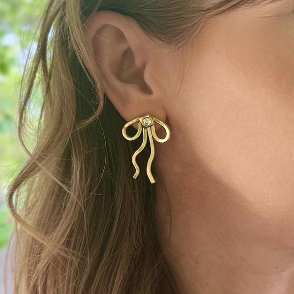 Bow Earring Jackets - Liz Fox Roseberry - Handmade Jewelry - Unique - Mix & Match - lightweight - statement