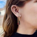 RED Matchstick Earring Jackets - Liz Fox Roseberry™ - Handmade Earrings - Gold and Silver - Mix and Match - Jacket Backs - Free Studs