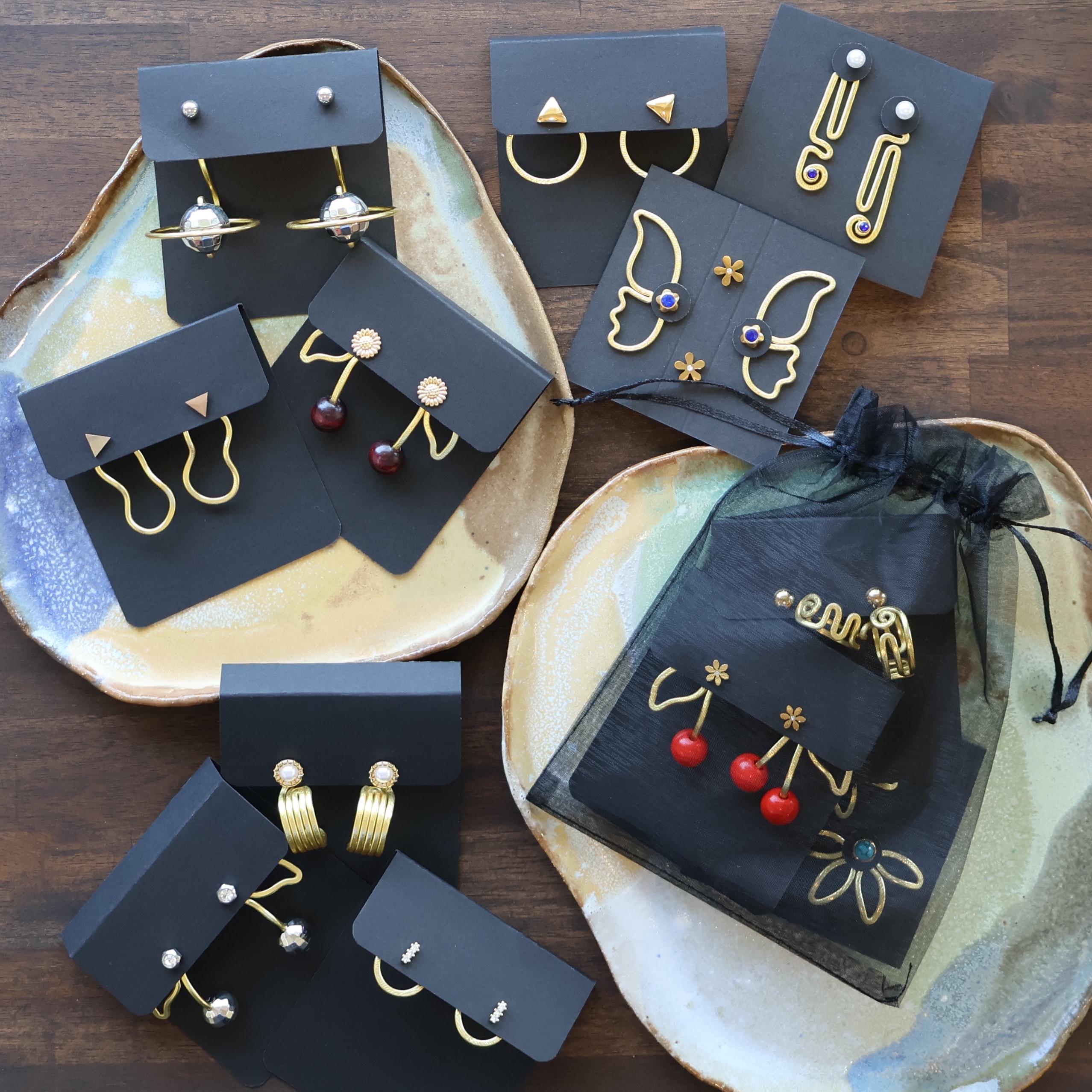 Curated Mystery Trio - Designer's Surprise by Liz Fox Roseberry - Unique gifts - Earring Jacket - Handmade Jewelry - Mix and Match Earrings