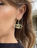 Eyeball Earring Jackets: Customize The Center! Handmade Jewelry - Liz Fox Roseberry™