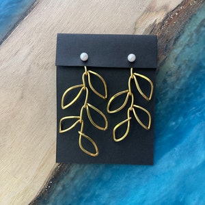 Vine Earring Jackets - Liz Fox Roseberry - Handmade - Mix & Match - Silver - Gold - Floral Earrings - Plant Lover - Lightweight - Free Studs