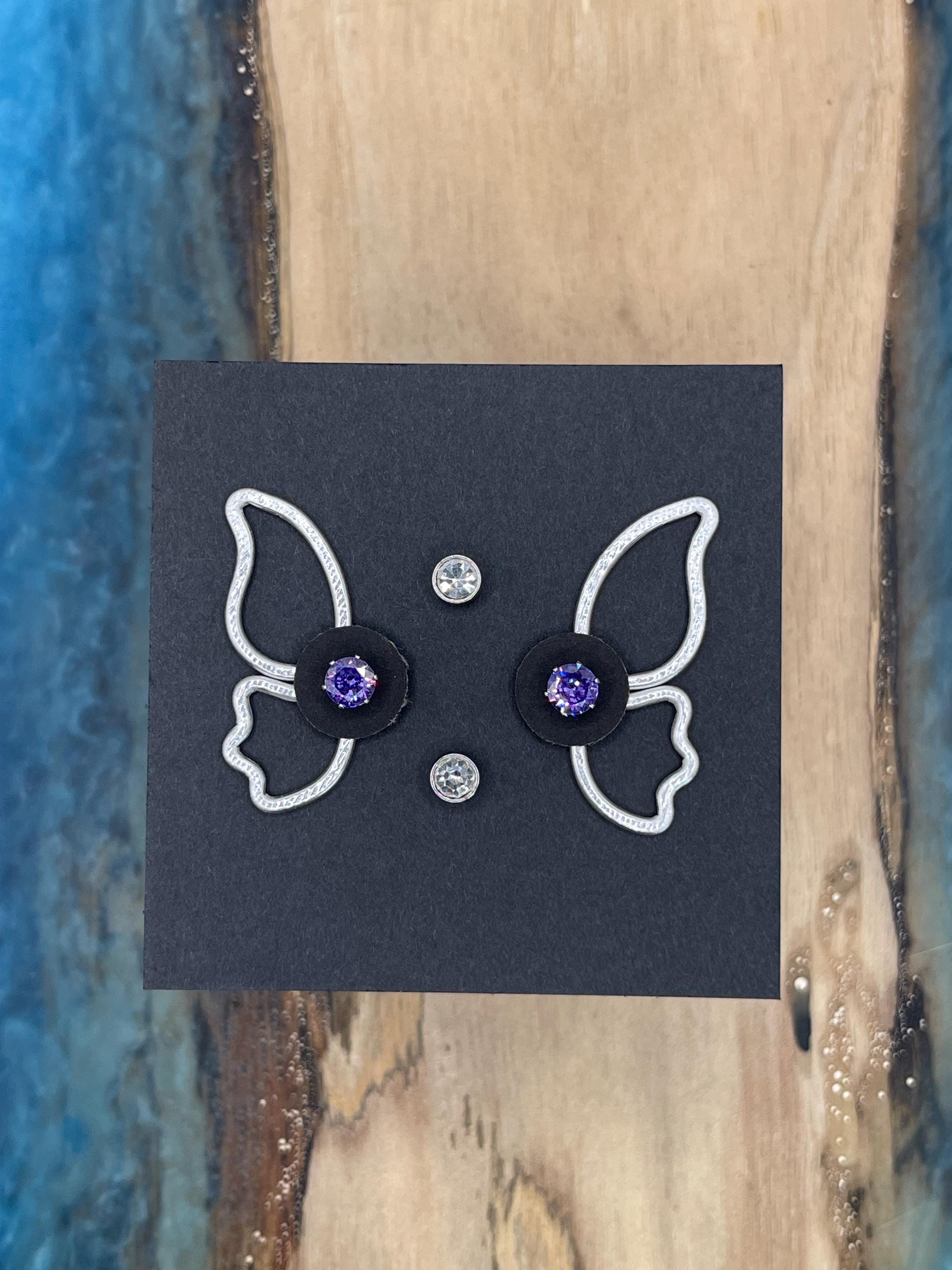 Butterfly Ear Jackets - Liz Fox Roseberry - Handmade - Free