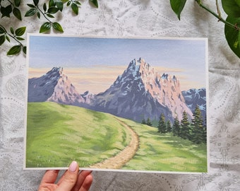 ORIGINAL Artwork 'Pastel Mountains'