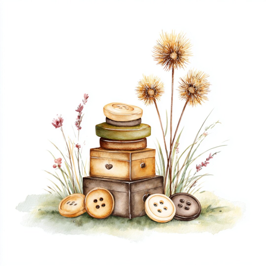 Autumn Button Decoration Top