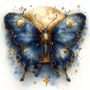 Art céleste, nuit étoilée, magie de la lune, chat galaxie, rêve cosmique, ciel nocturne, étoiles magiques, bleu mystique, vibrations oniriques, images jpg
