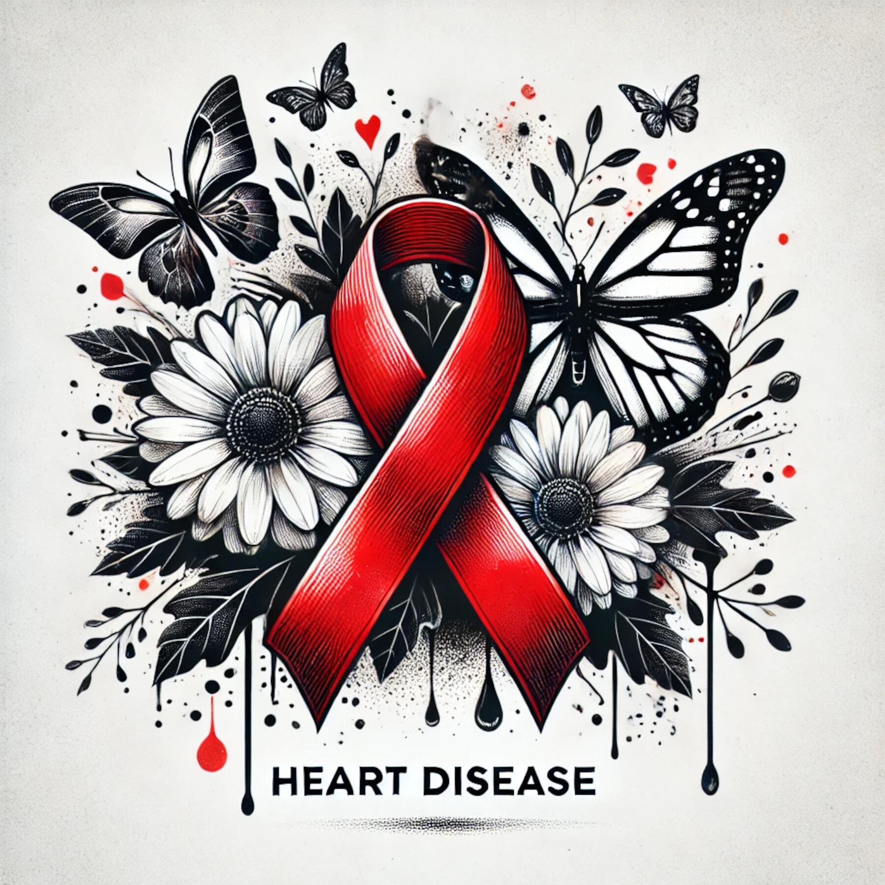 Heart Disease Awareness, Red Ribbon Clipart, Awareness Ribbon, Medical ...