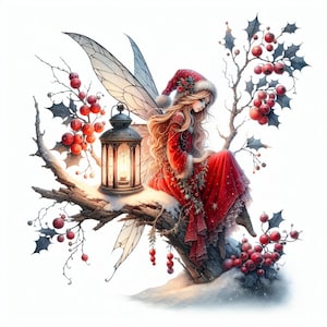 Lot de 20 cliparts fées de Noël, lot JPG de Noël, lot de cliparts Fantasy, elfe, fantaisiste, personnages magiques