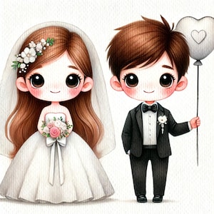 12 jolies images fantaisistes le jour du mariage, cliparts le jour du mariage, JPG le jour du mariage, les jeunes mariés, images JPG, fabrication de cartes, scrapbooking