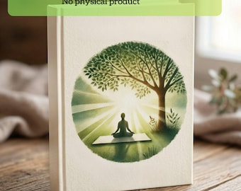 Imágenes prediseñadas de chicas practicando yoga, conjunto de imágenes prediseñadas de meditación, mujeres con estilo bohemio y bienestar, posturas conscientes, ilustración de estilo de vida tranquilo, paquete de arte espiritual