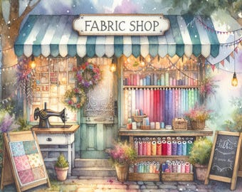 The Fabric Shop, Stoffparadies, Nähzubehör, lebendige Textilien, Quilthimmel, Bastelstoffe, JPG-Bilder