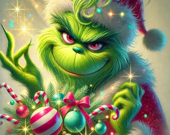 Wreath thief, 10 Grinch images, high quality 300dpi, Grinch, Green Man, Merry Grinchmas