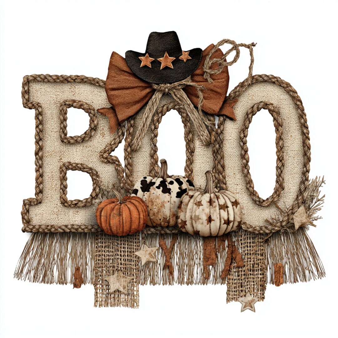Rustic Boo Sign Cowboy Halloween, Boo Sign, Rustic Decor, Fall Pumpkins, Burlap Bow ...