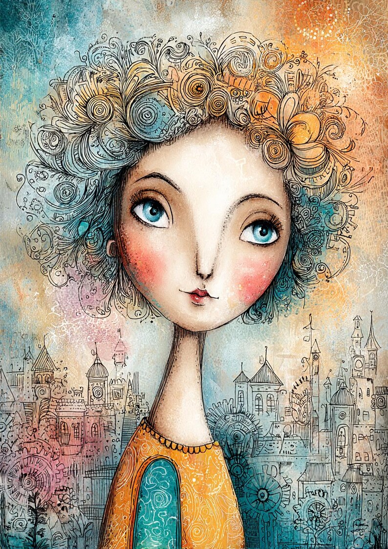 Clockwork Whimsy Art Print Set, Whimsical Steampunk Illustration ...